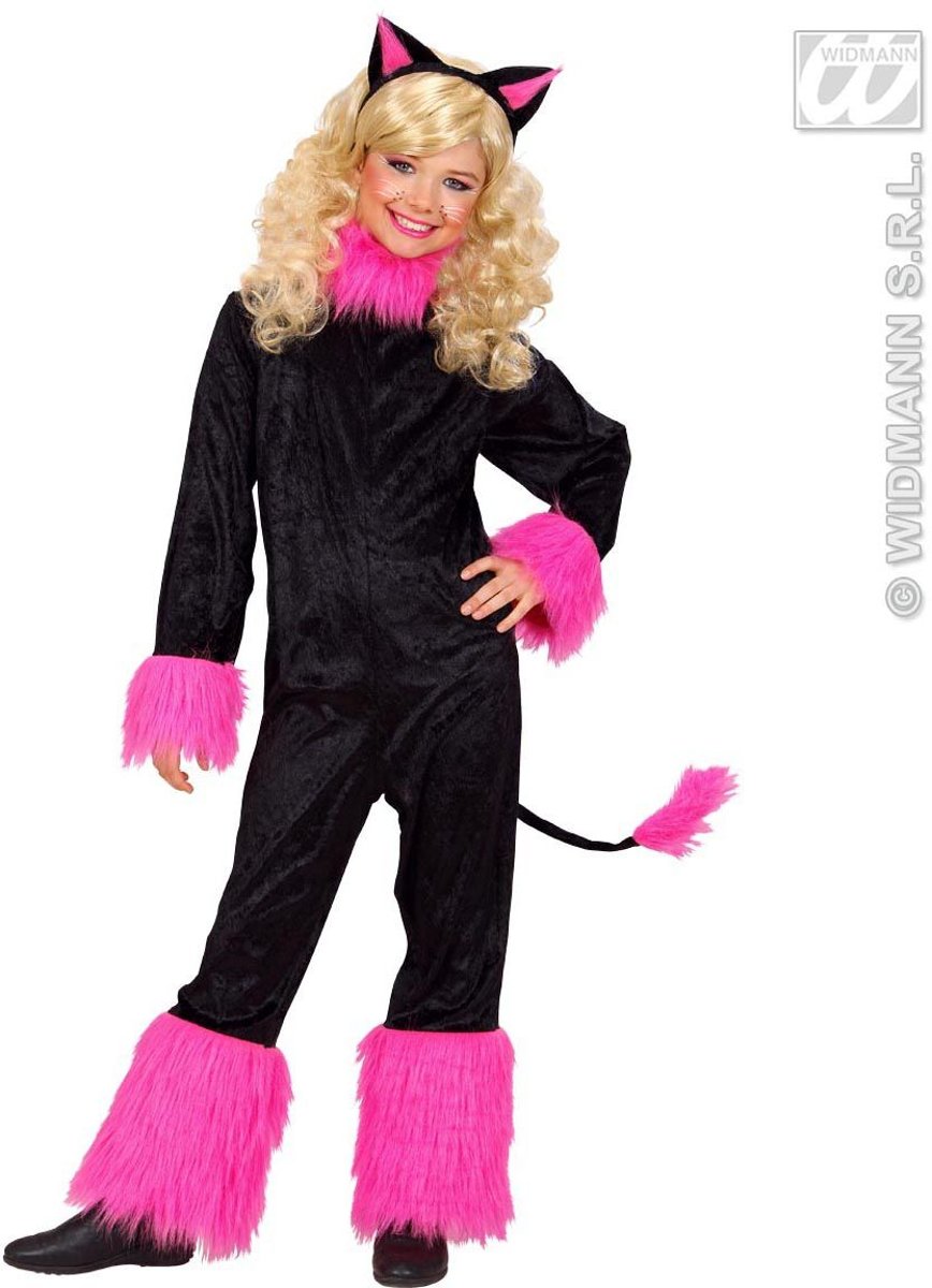 Poes & Kat Kostuum | Katje, Pink Kitten Kostuum Meisje | Maat 140 | Carnaval kostuum | Verkleedkleding